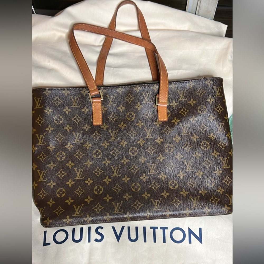 Louis Vuitton Brown Monogram Luco Tote Bag with Dust Bag & COA